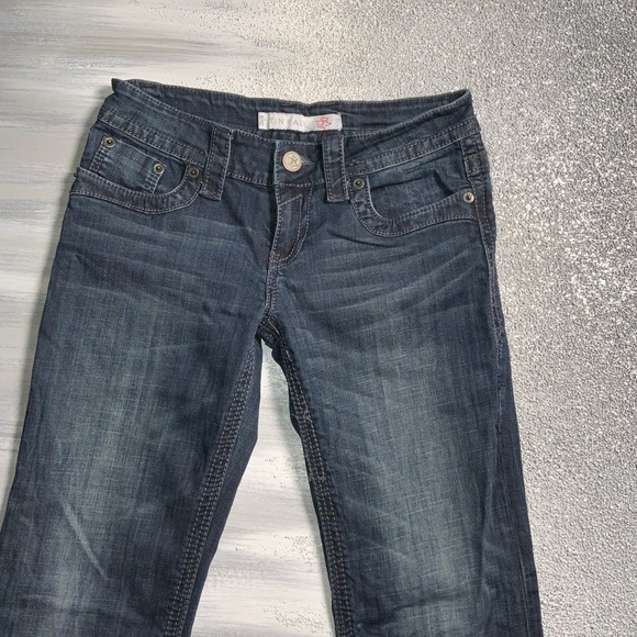 Tin Haul Dark Blue Women's Boot Cut Jeans - Picture 2 of 12